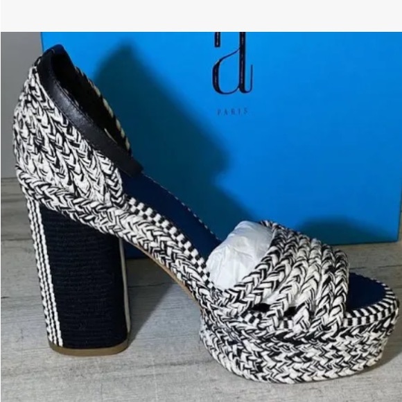 NWB Antolina Women’s Dita Woven Platform Sandals Size 38 EU. - Picture 3 of 13